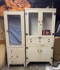 Antique Dr Medical Cabinets (Pair) 1930’s. Medical Cabinet