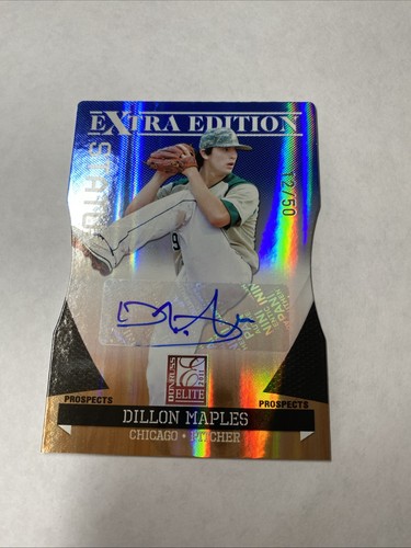 Dillon Maples 2011 Donruss Elite Extra Edition Auto Rookie Status Die Cut #d /50 - Picture 3 of 7