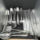 Hampton Silversmiths RENEE Stainless Flatware Lot 62 Pcs W/ Serving Set