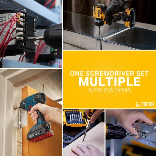 49-Piece Screwdriver Bit Set, S2 Steel Magnetic Impact Driver Bit Set, includ... - Picture 8 of 9