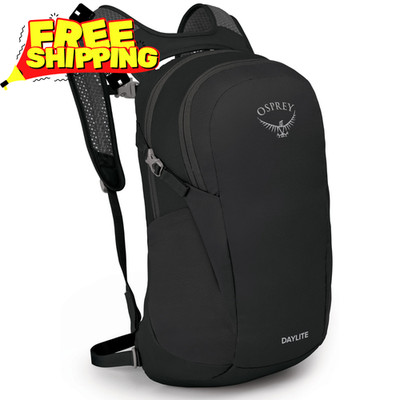 Osprey Daylite 13L Backpack Black Lightweight Hiking Travel Laptop Daypack