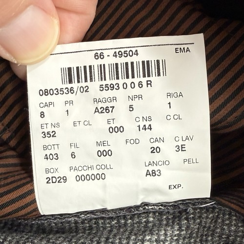 Corneliani Pants Men’s 52 6R / US:34x33 Gray NWT Virgin Wool Cargo MSRP: $400 - Picture 20 of 20