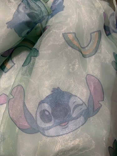 Disney Lilo & stitch Puff Sleeve Party Dress. NWOT. Organza Size 10/12 - Picture 3 of 3