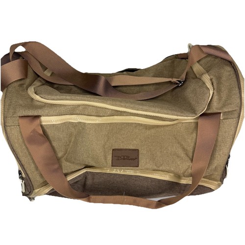Bella Russo 20 Inch Canvas Urban Desert Travel Duffle Bag - Tan/Brown NEW - Picture 2 of 16