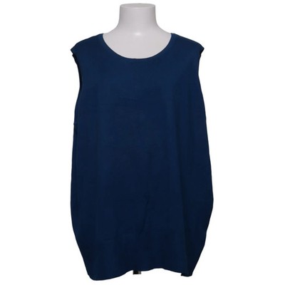 Lane Bryant, Tank­top, Größe: 52/54, Blau, Einfarbig, Feinstrick, Damen #IE5