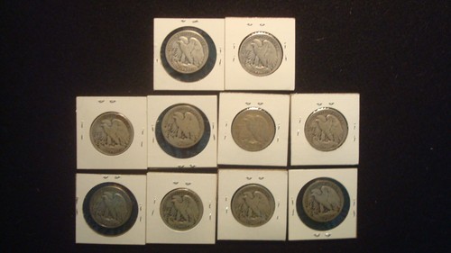 (10) ARGENTO - WALKING LIBERTY - Mezzo dollaro argento - tutte le date elencate - Foto 7 di 12
