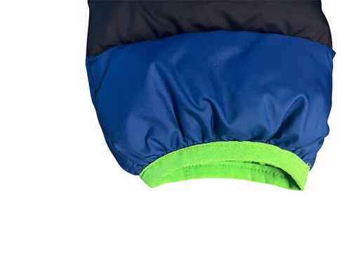 Traje North Face Lil Acurrucado Niño Pequeño 12-18m Azul/Verde Cremallera Completa Plumón de Ganso Usado en Excelente Condición - Imagen 6 de 8