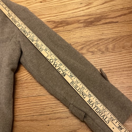 Cappotto lungo vintage Denise Originals marrone morbido 100% cashmere 5 bottoni Union Embrys Ky - Foto 7 di 14