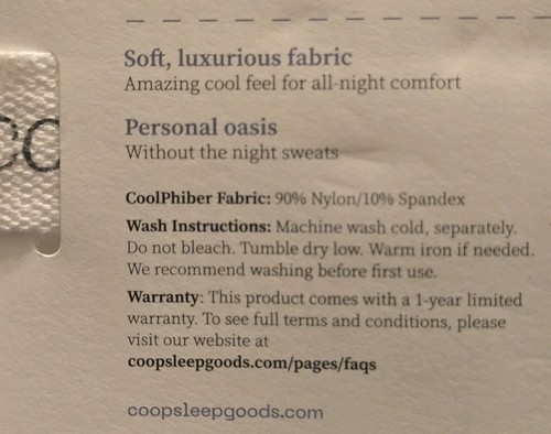 Comphy by Coop CoolSpa King Pillow Cases - Pair New White - Picture 3 of 8