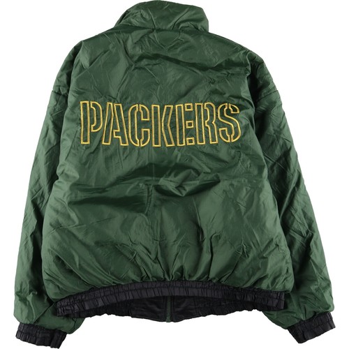 Vintage '90'S NFL Green Bay Packers reversible puffer jacket with back logo ... - Picture 5 of 15