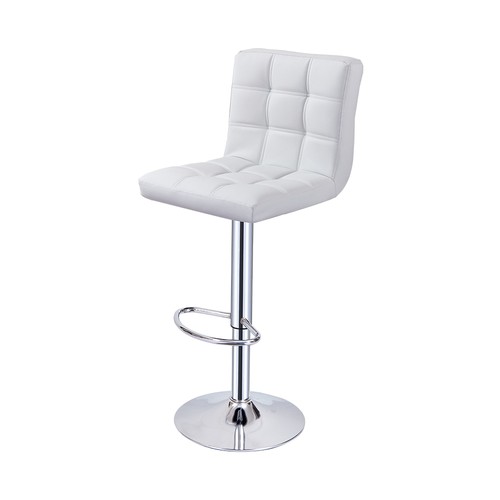 Faux Leather Barstool Chrome Base Stool Counter Height Stool Breakfast Bar Chair - Picture 17 of 172