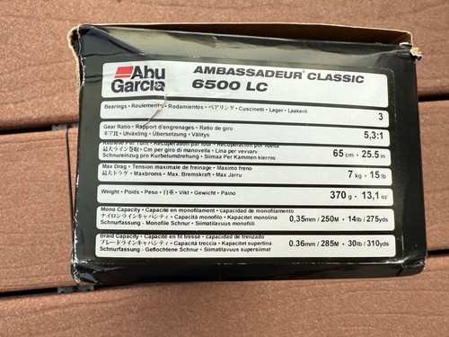 Abu Garcia 6500LC 1120894 Ambassadeur Line Counter Reel Gear Ratio 5.3-1 - Picture 5 of 5