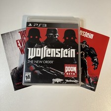 Wolfenstein: The New Order PS3 (PlayStation 3, 2014) Complete With Manual Tested