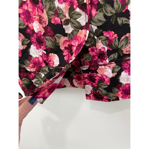 Falda lápiz Banana Republic talla 4 bolsillos florales satinados bolsa de papel con cinturón niña jefa - Imagen 6 de 11