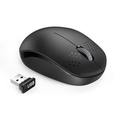 Wireless Mouse for Laptop, 2.4G Noiseless Mouse with USB Receiver - Optical T...