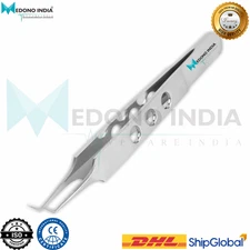 Hair Transplant Forceps 8MM Angle Stainless Steel 410 Grade Non Rust Premium