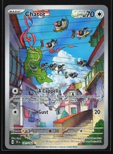 Chatot 181/162 Temporal Forces Illustration Rare Pokemon Card