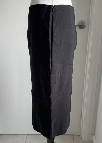 Portmans Knee Length Business Skirt Womans Size 10 - Black NWT - Picture 2 of 8