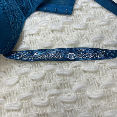 Victoria's Secret sehr sexy Push-up-BH Größe wählbar Korsett türkis Strass NEU - Bild 20 von 20