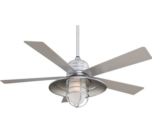 Minka Aire Rainman 54" Outdoor Ceiling Fan with LED Lights, Galvanized - Picture 1 of 1