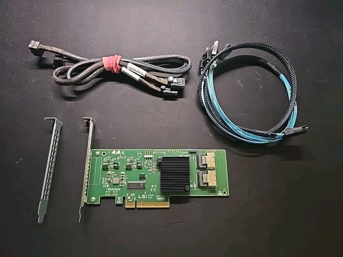 ORGINAL LSI SAS9211-8i 6Gb PCIe x8 HBA Controller +2x SAS Kabel + SATA