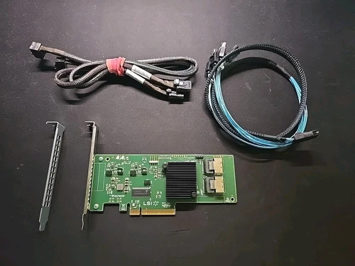 ORGINAL LSI SAS9211-8i 6Gb PCIe x8 HBA Controller +2x SAS Kabel + SATA 