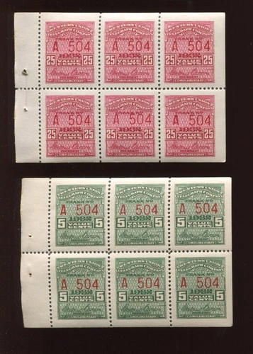 16T81-16T82 Telegraph Booklet Pane Set of 2 Panes BZ2165