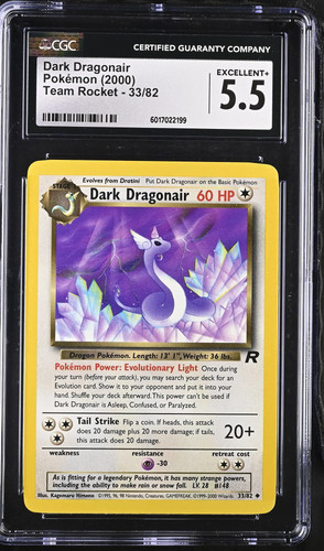 Dark Dragonair (Unlimited) graded CGC 5.5 for sale on eBay
