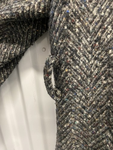 Vintage 80er Goth "EYE" Everything You're Entitled Wolle Donegal Tweed Mantel Gr. 42 - Bild 12 von 20