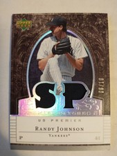 2007 Upper Deck Premier Patches Dual Platinum JO Randy Johnson /10 SP Diecut