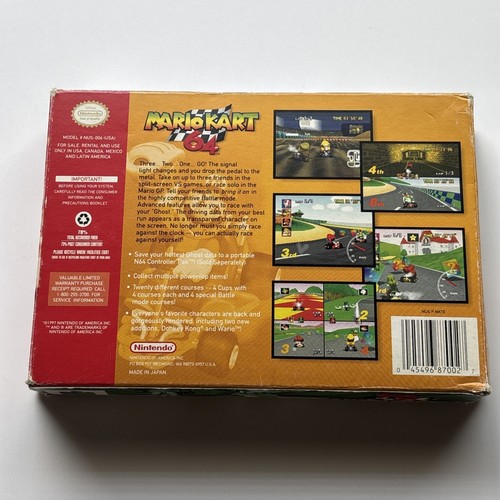 Mario Kart 64 (Nintendo 64 N64) Completo Caja CIB Manual Inserciones Juego Auténtico - Imagen 13 de 19