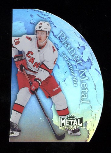 2021-22 SKYBOX METAL UNIVERSE PLANET METAL #PM-2 SEBASTIAN AHO - Picture 1 of 2