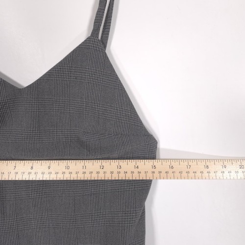 ZARA COLLECTION Women’s Dress MEDIUM Lace Hem Mini 0962/036/250 Houndstooth Gray - Picture 3 of 9