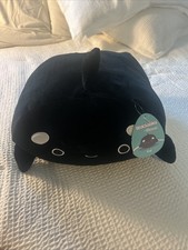 Squishmallows SQCR04184 Kai-Black Orca Stackables 12-Inch Medium-
