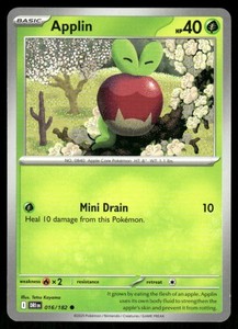 2025 Scarlet & Violet Series - Destined Rivals Applin Common #16