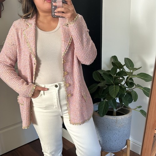 Chaqueta Multi Tweed Lana Escada Vintage. Talla 40/10 US - Imagen 10 de 13