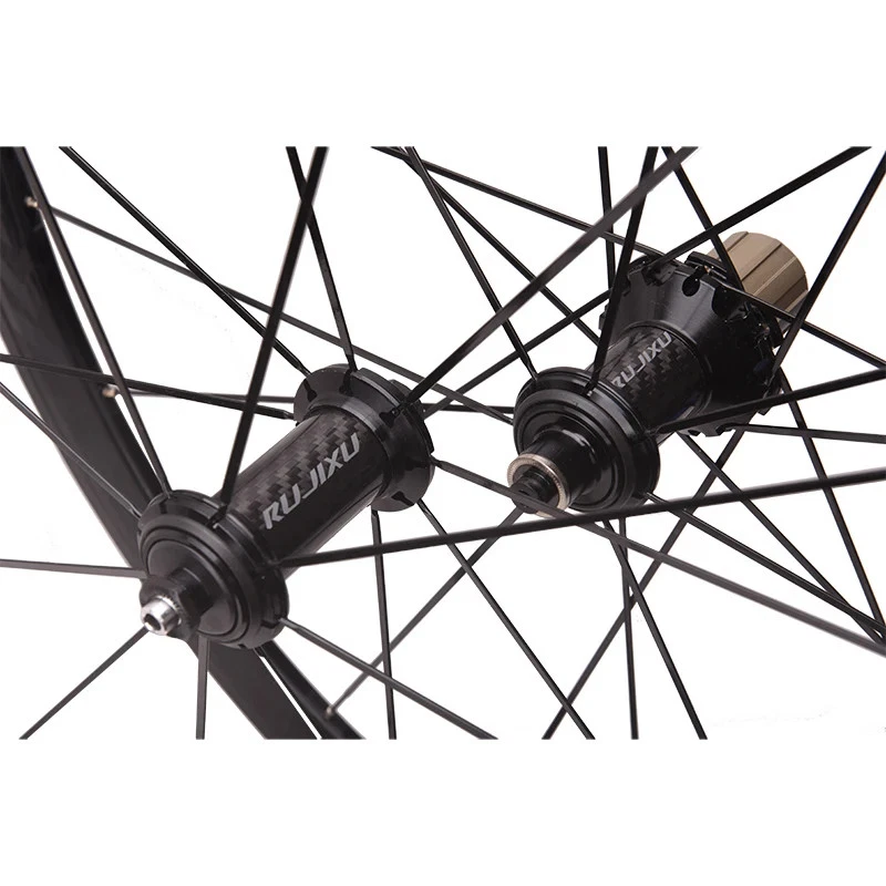 Juego de ruedas de bicicleta de carretera 700C llantas cubierta de aleación profundidad 40 mm para 8/9/10/11/12 velocidades Foto 2 de 4