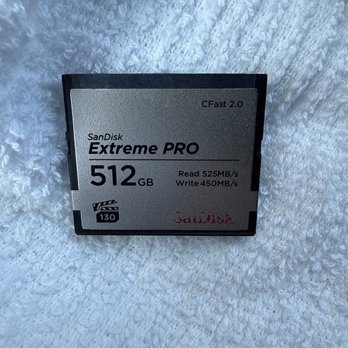 SanDisk 512gb CFast 2.0 Extreme Pro Memory Card - Picture 1 of 3