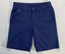 Under Armour Men's Flat Front Lightweight Tech Golf Shorts. Navy Blue, Men's 32.