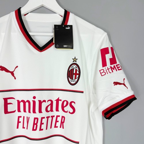 CAMISETA DE FUTBOL VISITANTE MAGLIA #11 IBRAHIMOVIC 2022 2023 NUEVA CON ETIQUETAS AC MILAN ITALY 2022 2023 - Imagen 4 de 7