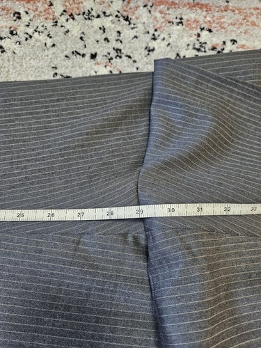 GUCCI Double Breasted Gray Striped Suit Size :40R Pants 34×29 ""More Like 38R""" - Picture 23 of 24