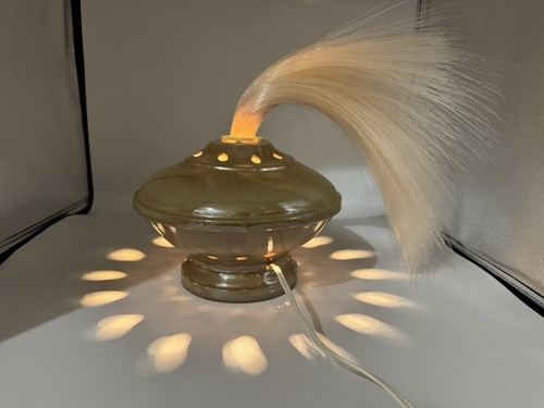 Lampada fibra ottica disco volante URSS vintage • UFO Space Age luce sovietica - Foto 13 di 24