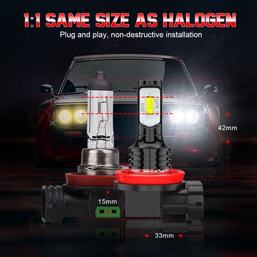 For Honda Odyssey 2011-2017 8x LED HID Headlights DRL Fog Light Bulbs Combo Kit - Foto 15 di 18
