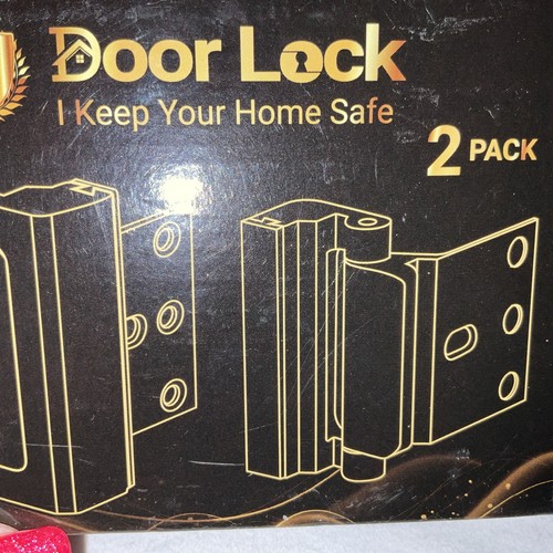 Cerradura de puerta para cerradura interior de seguridad en el hogar 2 PK cerradura de refuerzo de puerta sólida nueva - Imagen 16 de 19