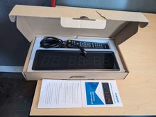 BTBSIGN LED Interval Timer Count Down/Up Clock Stopwatch Gym Crossfit w/Remote