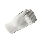 1Pc Abstract Art Vase Creative Hand Shaped Flower Pot Desktop Ornament White
