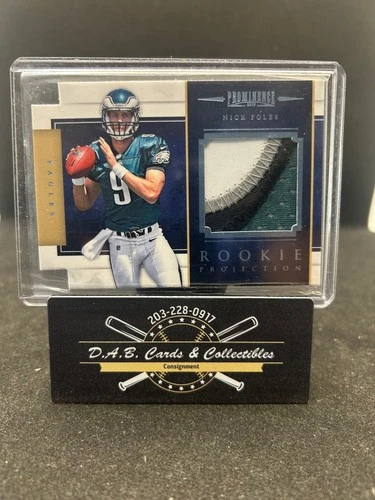 2012 Panini Prominence #17 Nick Foles Rookie Projection PATCH #/49 Eagles J10