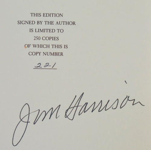 Jim Harrison Warlock Signed Limited Edition 1 of 250 Copies Fine Copy #198345 - Picture 2 of 2