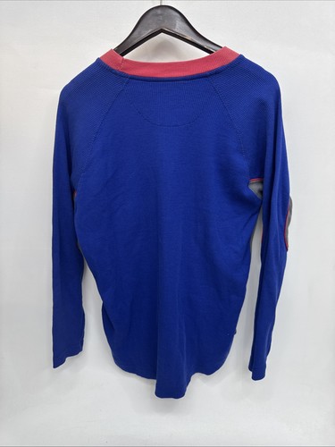 Retro Stitches Chicago Cubs Long Sleeve Sweater Gray And Blue Medium - Picture 5 of 6