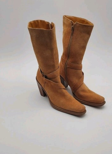 Damenstiefel mit Reißverschluss Größe 6,5B Tothemax! Hellbraunes Wildlederimitat - Bild 4 von 9